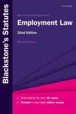 Blackstone's Statutes on Employment Law af Richard (Emeritus Professor of Law Kidner