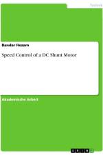 Speed Control of a DC Shunt Motor af Bandar Hezam