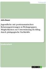 Jugendliche mit posttraumatischen Belastungsstörungen in Wohngruppen. Möglichkeiten zur Unterstützung im Alltag durch pädagogische Fachkräfte af Julia Bauer