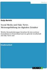 Social Media und Fake News. Meinungsbildung im digitalen Zeitalter af Katja Bartels