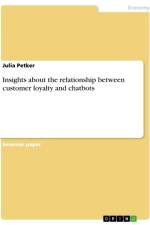 Insights about the relationship between customer loyalty and chatbots af Julia Petker