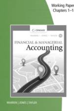 Working Papers, Chapters 1-14 for Warren/Jones/Tayler's Financial &  Managerial Accounting af Carl Warren