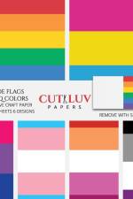 Pride Flags LGBTQ Colors Decorative Craft Paper: Scrapbooking Pages Design Paper for Printmaking, Collage, Papercrafts, Cardmaking, DIY Crafts af Cut Luv Papers