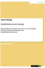 Qualitätskostenrechnung af Jannis Rösing