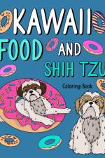 Kawaii Food and Shih Tzu Coloring Book af Paperland