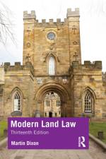 Modern Land Law af Martin Dixon