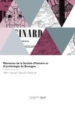 Mémoires de la Société d'Histoire Et d'Archéologie de Bretagne af Societe de Bretagne