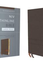 NIV, Thinline Bible, Large Print, Cloth Flexcover, Gray, Red Letter, Comfort Print af Zondervan Zondervan