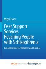 Peer Support Services Reaching People with Schizophrenia af Evans Megan Evans