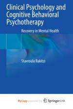 Clinical Psychology and Cognitive Behavioral Psychotherapy af Rakitzi Stavroula Rakitzi