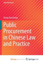 Public Procurement in Chinese Law and Practice af Xiansheng Xiang Xiansheng