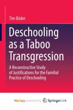 Deschooling as a Taboo Transgression af Boder Tim Boder