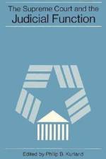 The Supreme Court and the Judicial Function