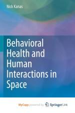 Behavioral Health and Human Interactions in Space af Kanas Nick Kanas