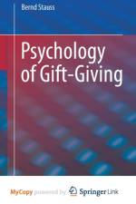 Psychology of Gift-Giving af Stauss Bernd Stauss