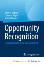 Opportunity Recognition af Engelen Monika Engelen