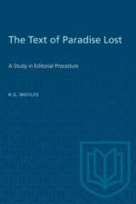 The Text of Paradise Lost af R.G. Moyles