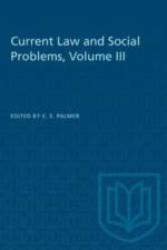 Current Law and Social Problems, Volume III