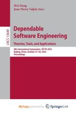 Dependable Software Engineering. Theories, Tools, and Applications