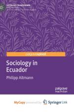 Sociology in Ecuador af Altmann Philipp Altmann