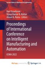 Proceedings of International Conference on Intelligent Manufacturing and Automation