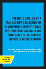 Duckles, V: Thematic Catalog of a Manuscript Collection of E af Vincent Duckles