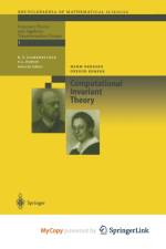 Computational Invariant Theory af Derksen Harm Derksen