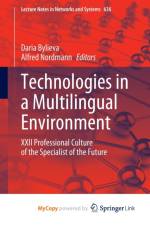 Technologies in a Multilingual Environment