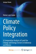 Climate Policy Integration af von Lupke Heiner von Lupke