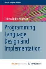Programming Language Design and Implementation af Ã†gidius Mogensen Torben Ã†gidius Mogensen