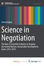 Science in Negotiation af Espey Jessica Espey