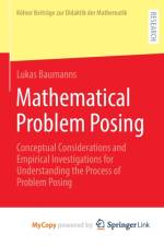 Mathematical Problem Posing af Baumanns Lukas Baumanns