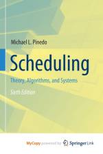 Scheduling af Pinedo Michael L. Pinedo