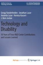 Technology and Disability af Lazar Jonathan Lazar
