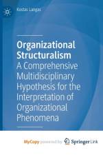Organizational Structuralism af Langas Kostas Langas
