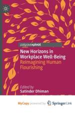 New Horizons in Workplace Well-Being