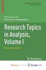 Research Topics in Analysis, Volume I af Hu Shouchuan Hu