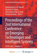Proceedings of the 2nd International Conference on Emerging Technologies and Intelligent Systems