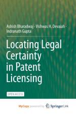 Locating Legal Certainty in Patent Licensing af Devaiah Vishwas H. Devaiah