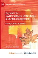 Beyond 2%-NATO Partners, Institutions & Burden Management af Kimball Anessa L. Kimball