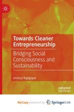 Towards Cleaner Entrepreneurship af Rajagopal Ananya Rajagopal