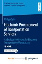 Electronic Procurement of Transportation Services af Sylla Philipp Sylla
