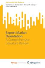 Export Market Orientation af Gani Mohammad Osman Gani