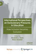 International Perspectives on Exclusionary Pressures in Education