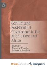 Conflict and Post-Conflict Governance in the Middle East and Africa