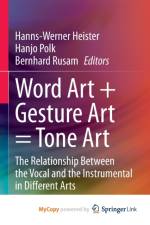 Word Art + Gesture Art = Tone Art