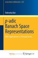 p-adic Banach Space Representations af Ban Dubravka Ban
