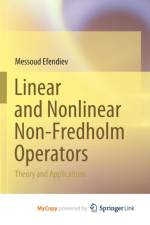 Linear and Nonlinear Non-Fredholm Operators af Efendiev Messoud Efendiev
