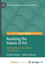 Realizing the Values of Art af Morea Valeria Morea