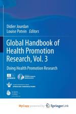 Global Handbook of Health Promotion Research, Vol. 3